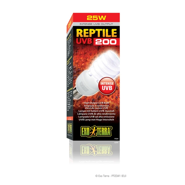 Exo Terra Reptile Uvb 200 - Verlichting - 25 Watt 1 Exo Terra Reptile Uvb 200 - Verlichting - 25 Watt