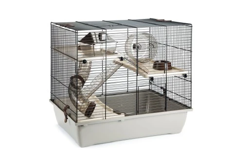Beeztees Knaagdierkooi Pinky3 Mokka / Creme 50x33x45 Cm 1 Beeztees Knaagdierkooi Pinky3 Mokka / Creme 50x33x45 Cm