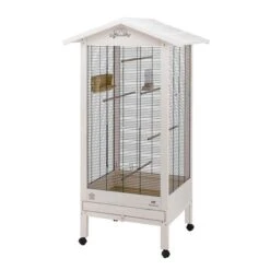 Ferplast Voliere Hemmy - Vogelverblijven - 85x66x185 Cm Wit