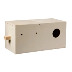 Fauna Broedkastje Agaporniden Opening 50 Mm - Vogelbroedbenodigheden - 29.5x14.5x14.5 Cm Houtkleur