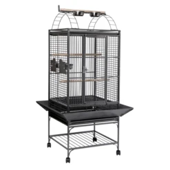 Strong Papegaaienkooi Villa Sara - Vogelverblijven - 84x79x160 Cm Zilvergrijs