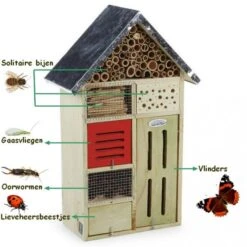 Insectenhotel 48 Cm -Dieren Nest Verkoopwinkel insectenhotel 7 kamers 1484055171 1