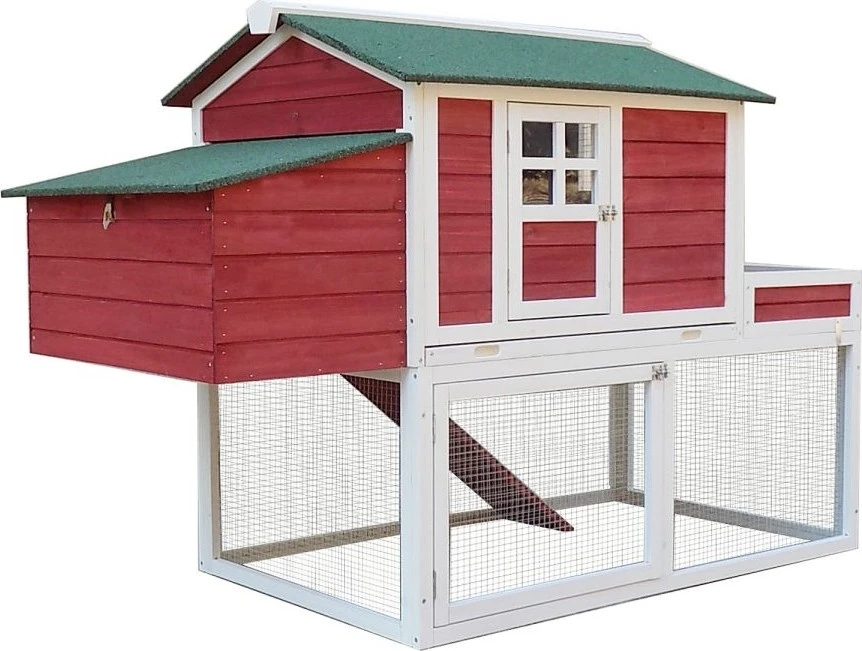 Kippenhok Daisy Met Nachthok Buitenren En Groendak 1 Kippenhok Daisy Met Nachthok Buitenren En Groendak