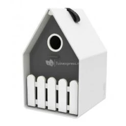 Emsa Landhaus Vogelhuisje Wit / Antraciet -Dieren Nest Verkoopwinkel landhaus vogelhuisje wit antraciet 4009049424064 0 300x300 1