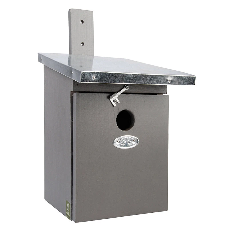 ESSCHERT DESIGN Best For Birds Nestkast Koolmees - Broeden - 22x17.5x33 Cm Grijs 1 ESSCHERT DESIGN Best For Birds Nestkast Koolmees - Broeden - 22x17.5x33 Cm Grijs