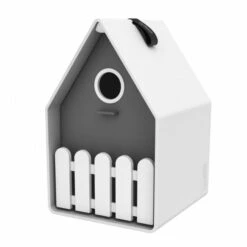 Emsa Landhaus Vogelhuisje Wit / Antraciet